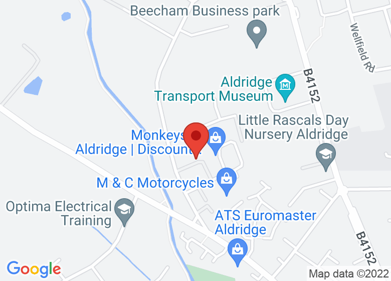 Map showing location of Phoenix dance and fitness studio