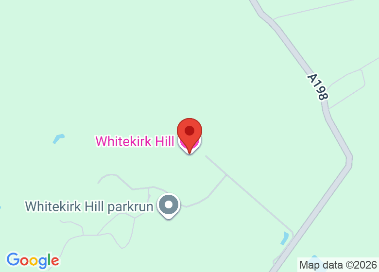 Map showing location of Whitekirk Hill