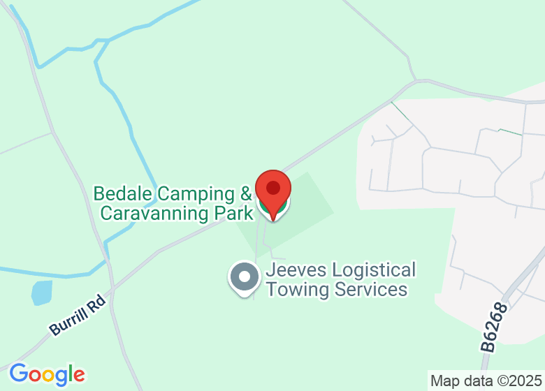 Map showing location of Bedale Camping & Caravanning Park