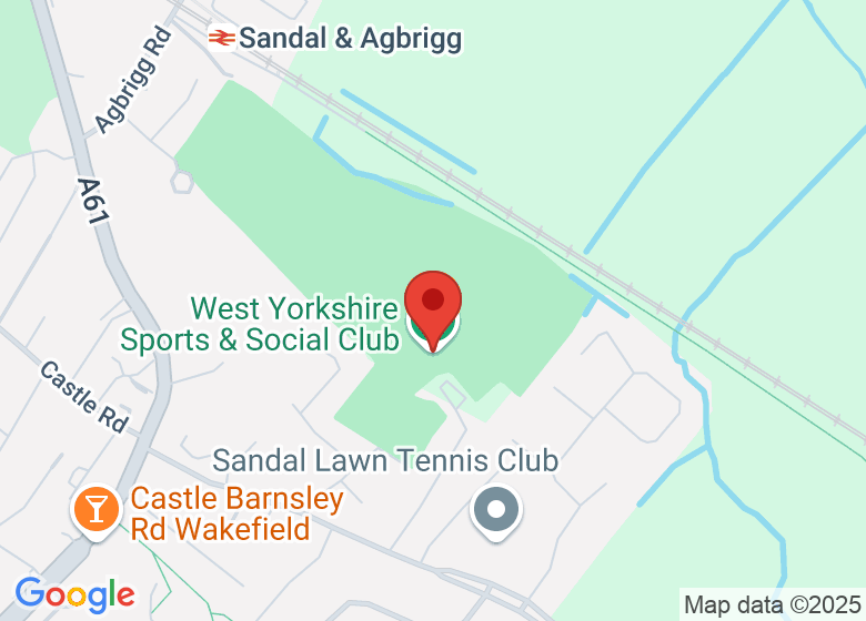 Map showing location of West Yorkshire Sports & Social Club