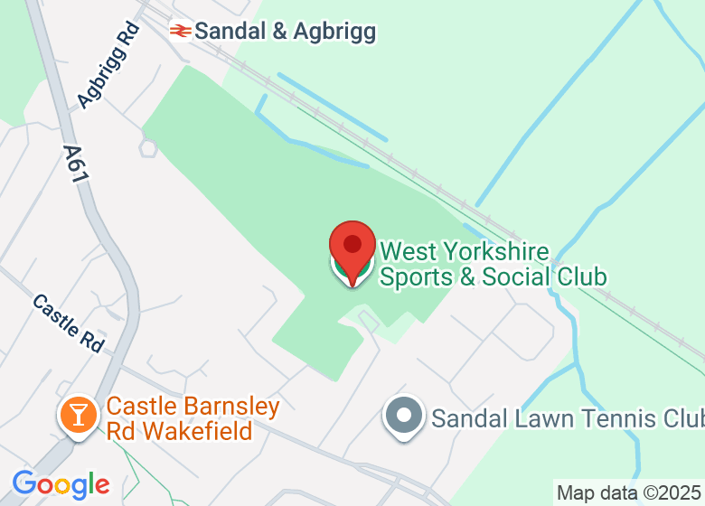 Map showing location of West Yorkshire Sports & Social Club