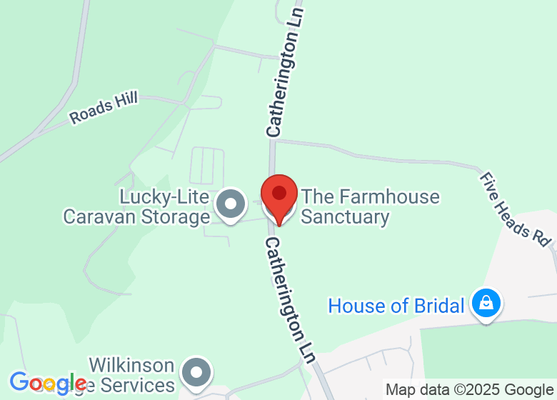 Map showing location of The Farmhouse Sanctuary