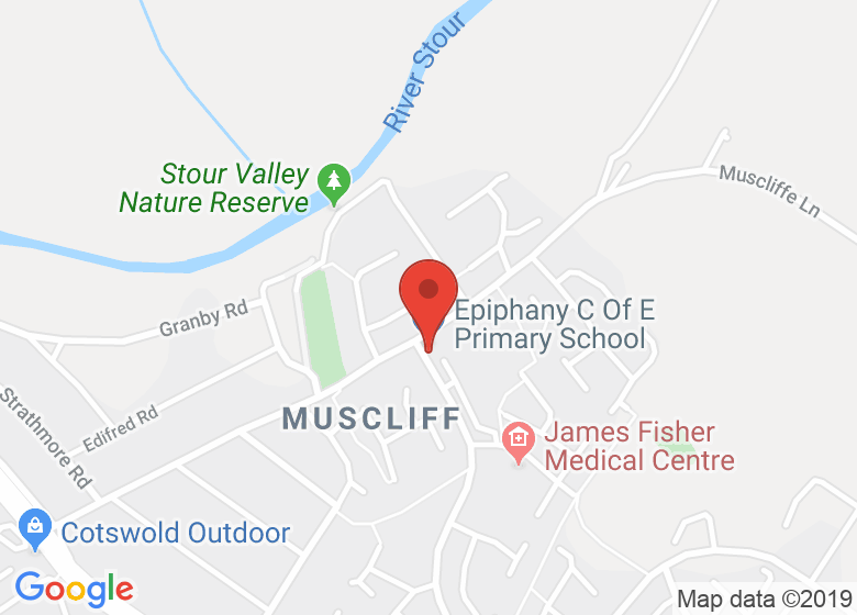 Map showing location of Epiphany C Of E Primary School