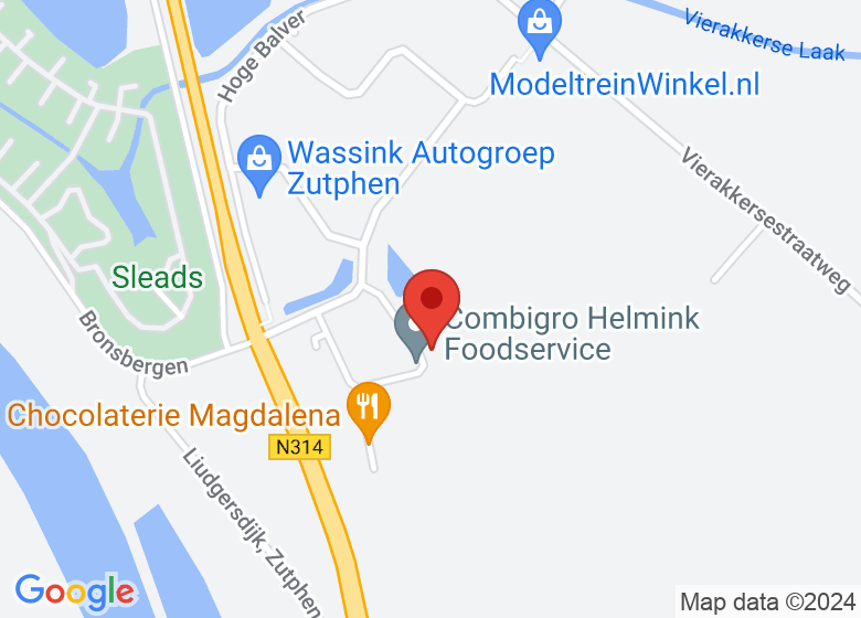 Map showing event location