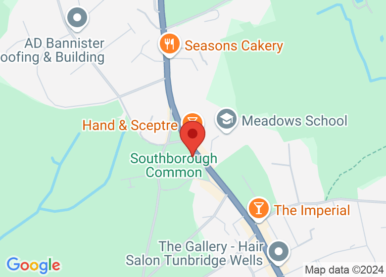Map showing location of Southborough Cricket Club