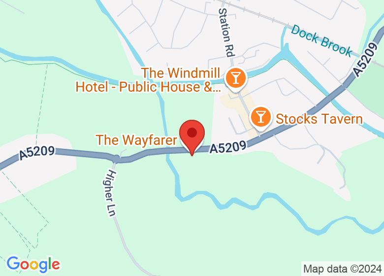 Map showing location of The Wayfarer
