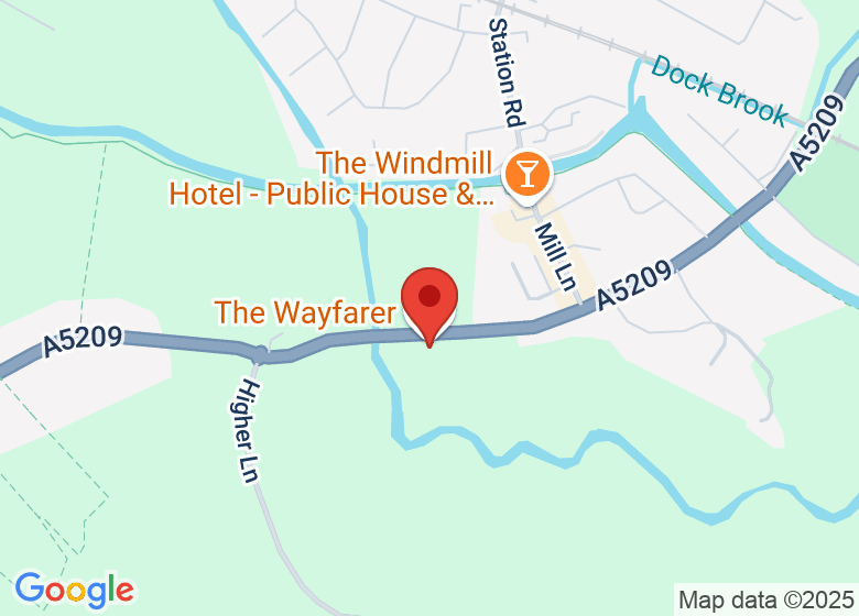 Map showing location of The Wayfarer