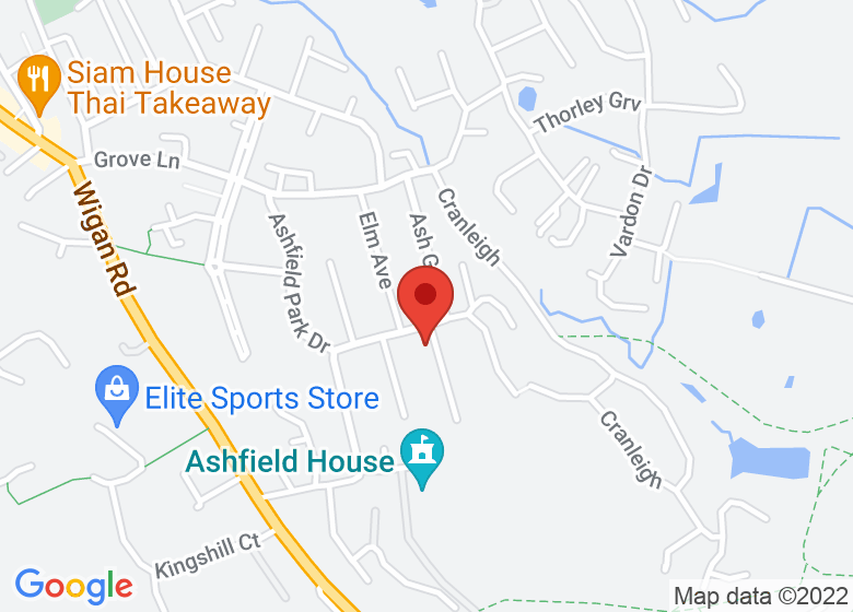 Map showing event location