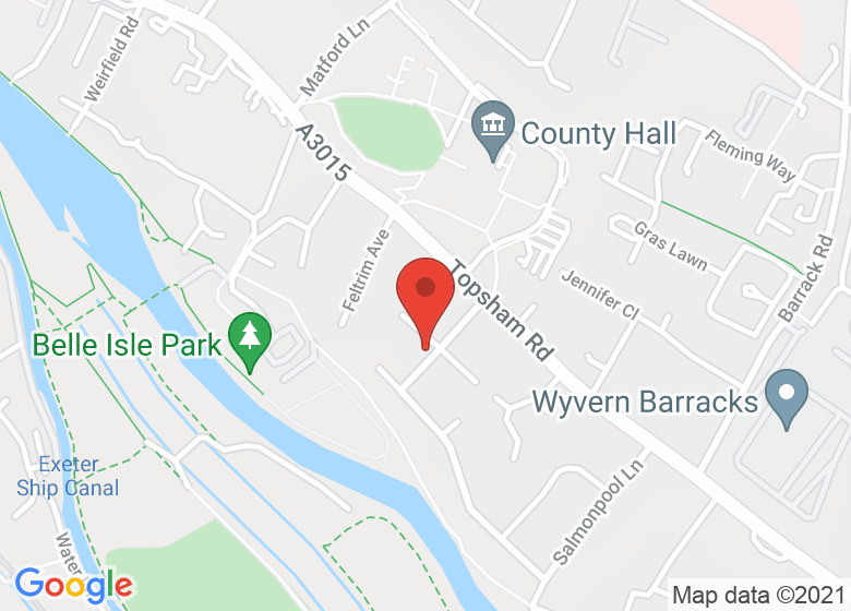 Map showing location of Yoga in the Garden