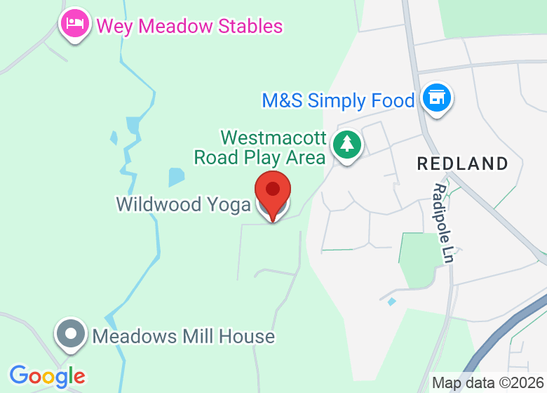 Map showing location of Wildwood Yoga