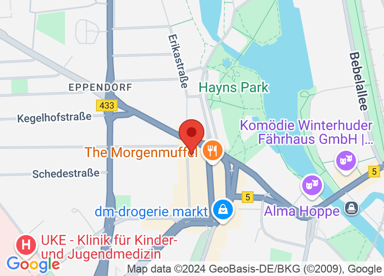 Karte mit Standort von Damettto Nudeln
