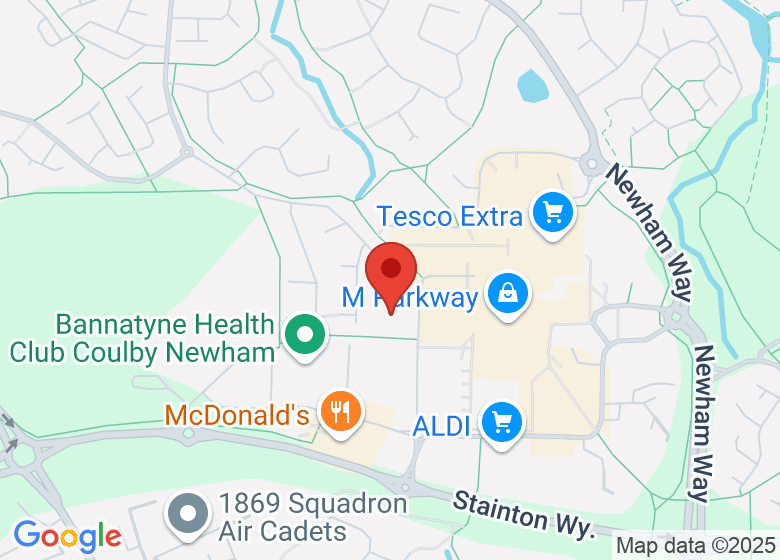 Map showing location of The Manor Hub