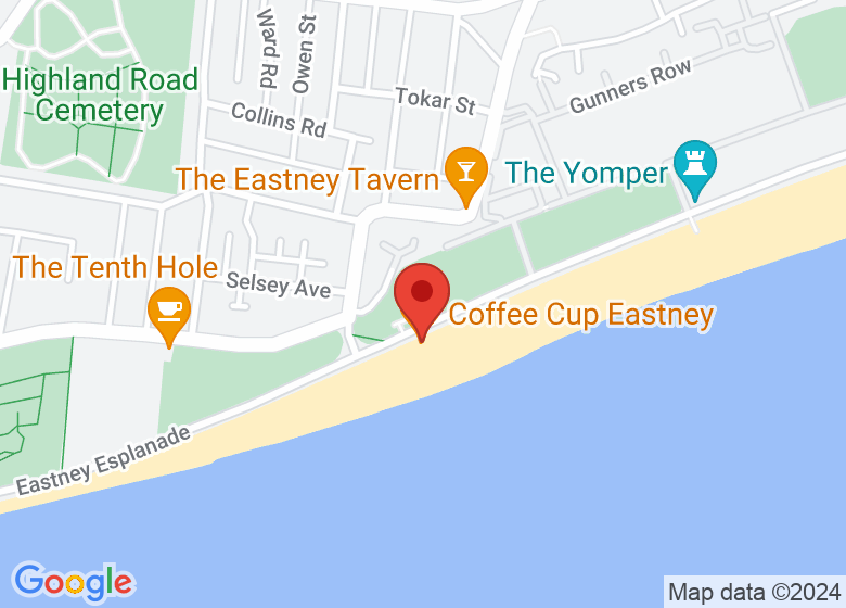 Map showing location of Coffee Cup Eastney