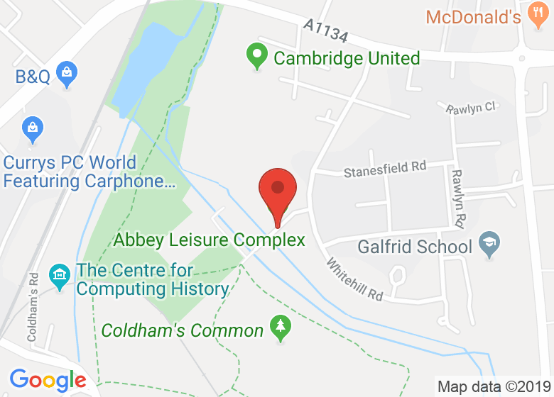 Map showing location of Abbey Leisure Complex - Swimming Pool