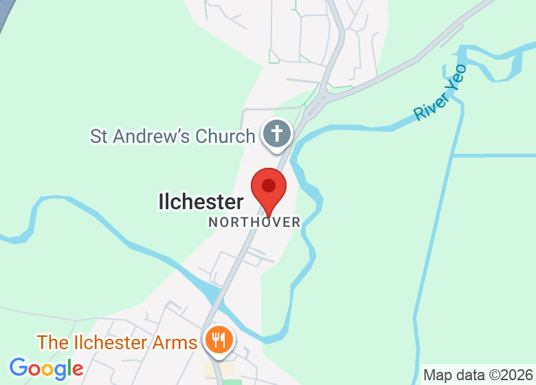 Map showing location of Northover Manor