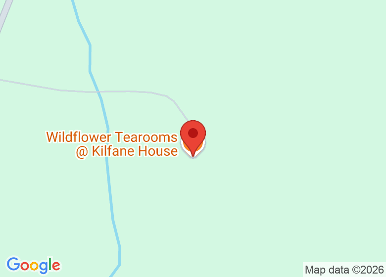 Map showing location of Wildflower Tearooms @ Kilfane House