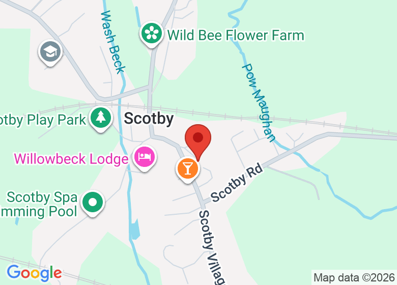 Map showing location of Scotby Village Hall