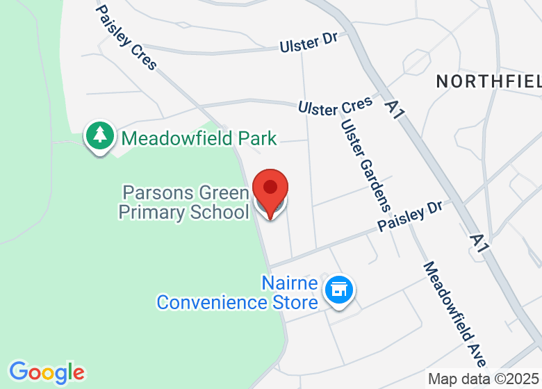 Map showing location of Parsons Green Primary School
