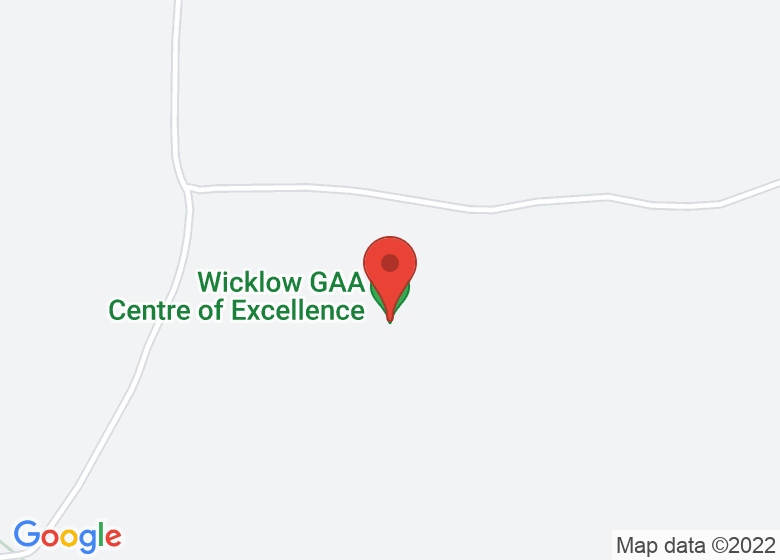 Map showing location of Wicklow GAA Centre of Excellence