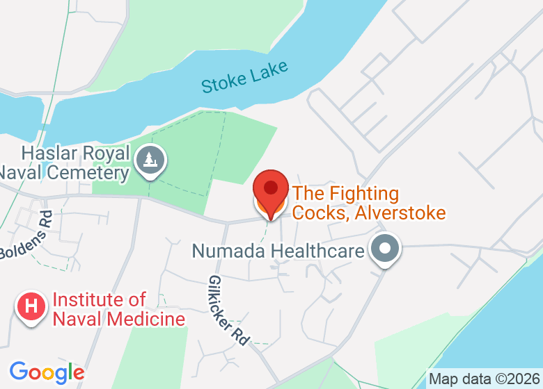 Map showing location of The Fighting Cocks, Alverstoke