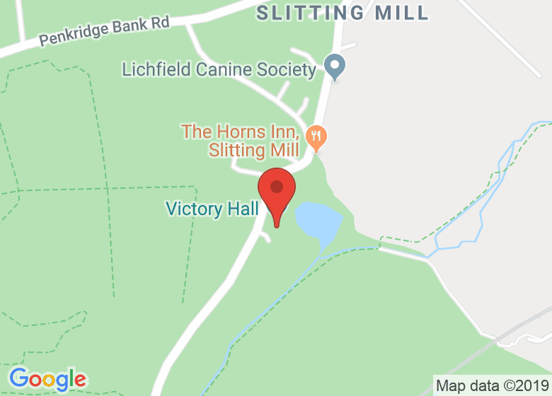 Map showing location of Victory Hall