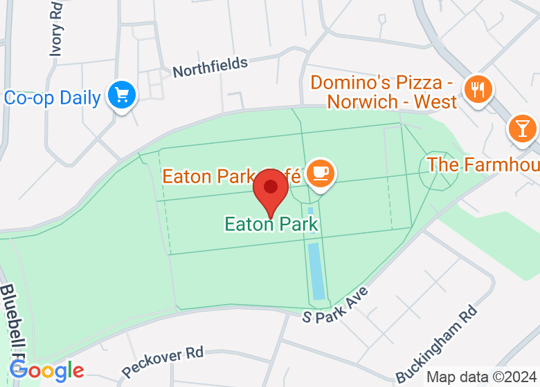 Map showing location of Eaton Park