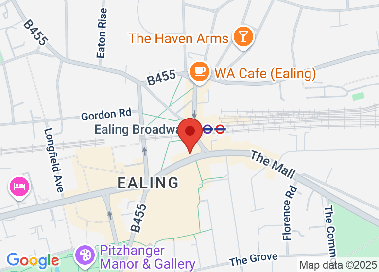 Map showing location of Make It Ealing Office