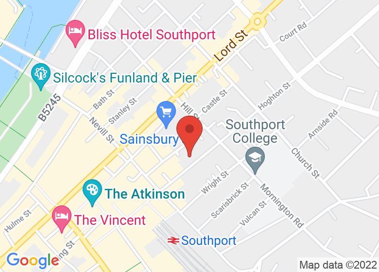 Map showing location of Calm Studios 