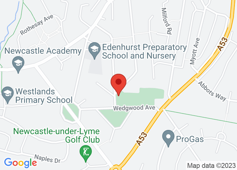 Map showing location of Whitfield Community Centre