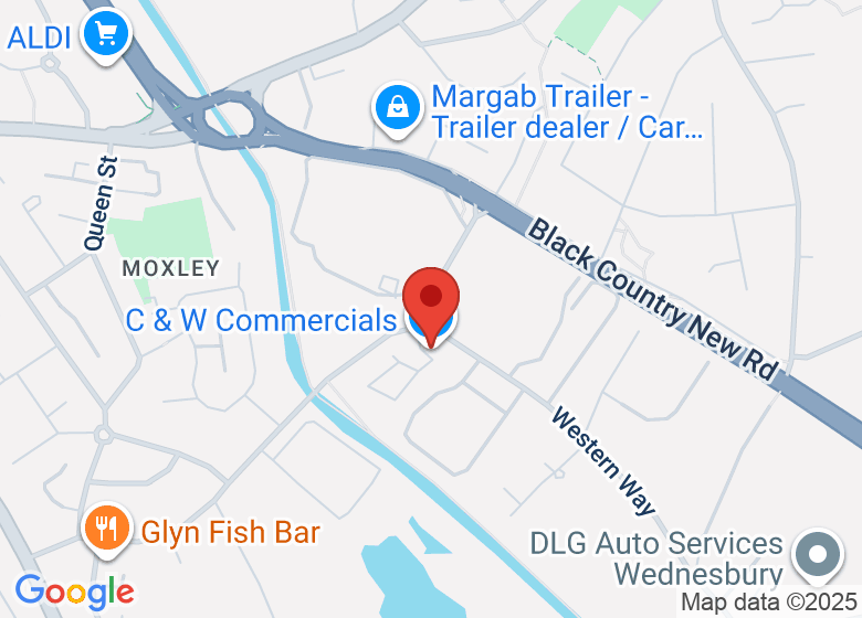 Map showing location of C & West Commercials Ltd