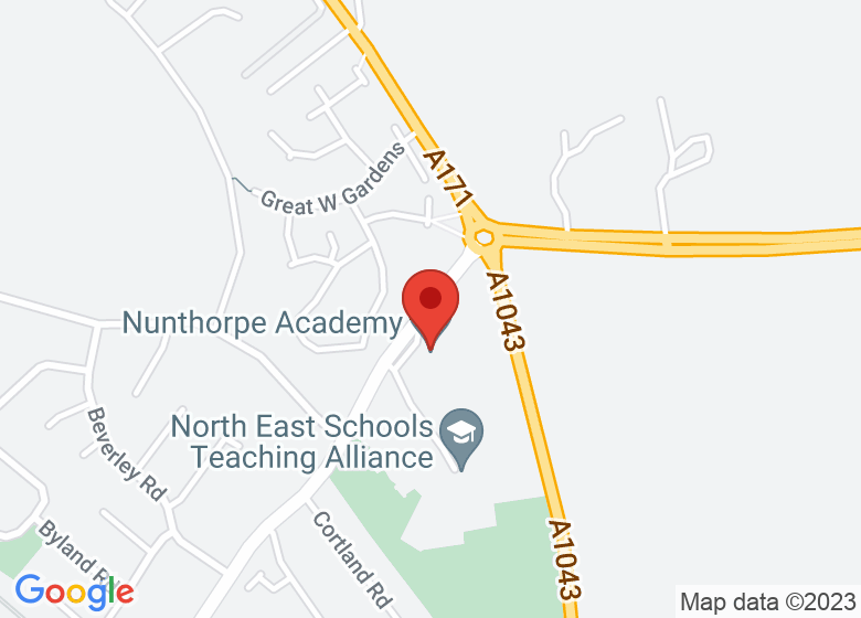 Map showing location of Nunthorpe Academy