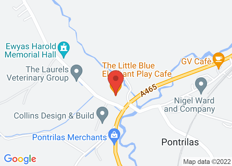 Map showing location of The Little Blue Elephant Play Cafe