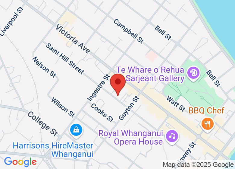 Map showing location of The Barracks Sports Bar Wanganui