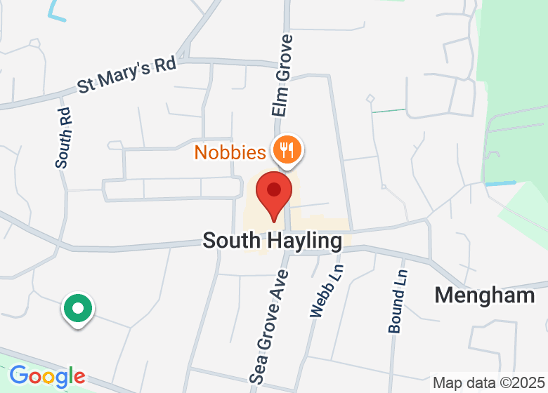 Map showing location of South Hayling United Reformed Church