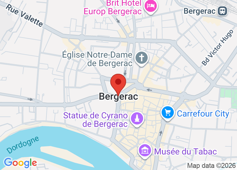 Map showing event location