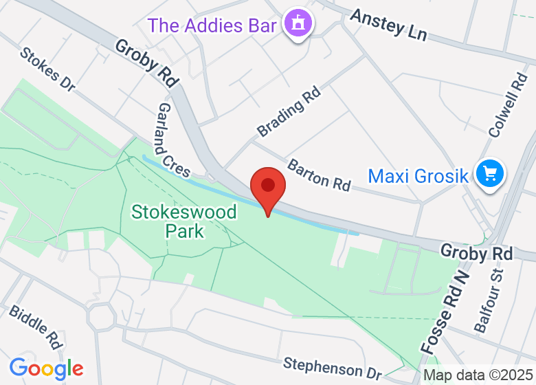 Map showing location of Brook Mead Academy