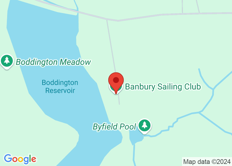 Map showing location of Banbury Sailing Club
