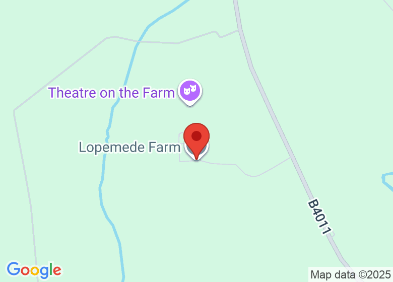 Map showing location of Lopemede Farm