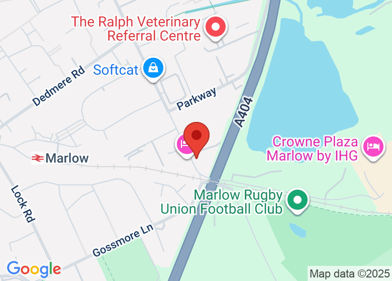 Map showing location of Flow Marlow Studio