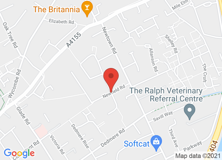 Map showing location of Newfield Place