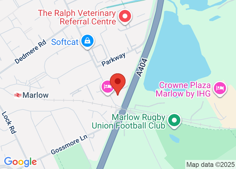 Map showing location of Pila Yoga Marlow | Hot Yoga | Reformer | Barre