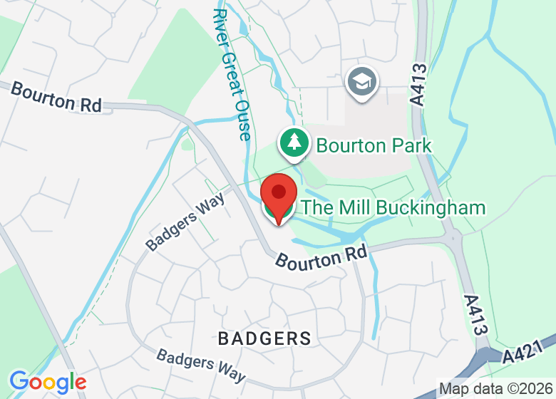 Map showing location of The Mill Buckingham