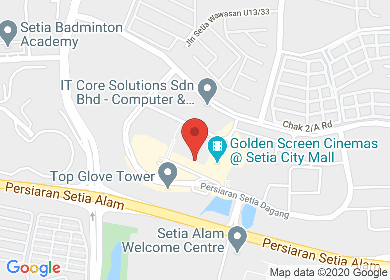 Map showing location of Fitness First - Setia City Mall