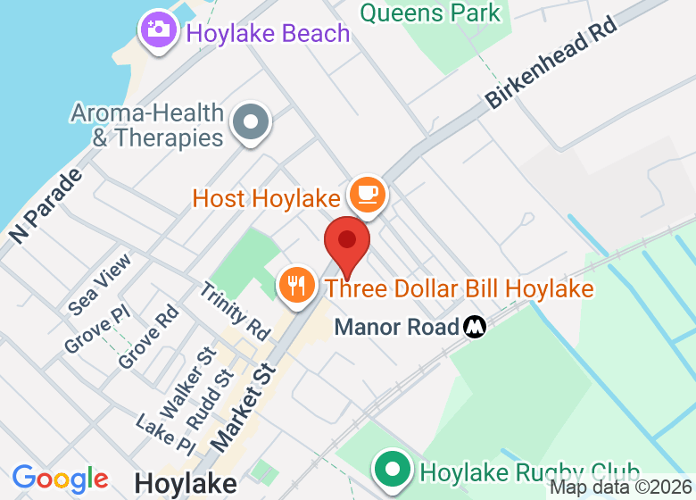 Map showing location of The Quirky Cafe Community Hub