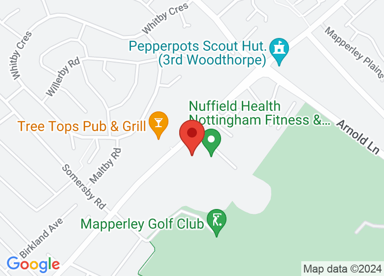 Map showing location of Mapperely Plains Social Club 