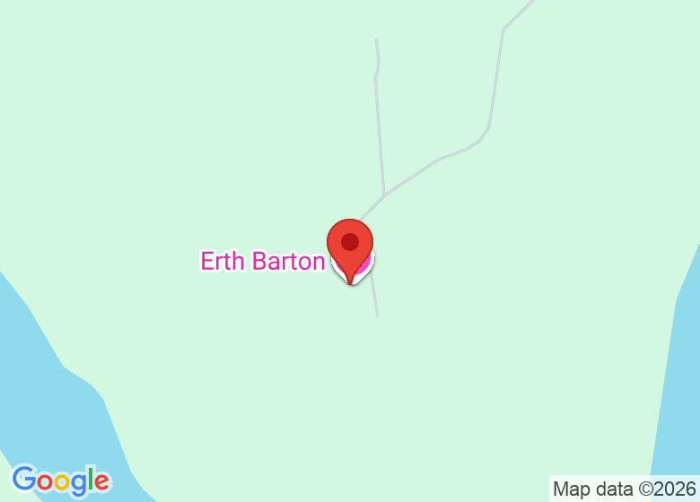 Map showing location of Erth Barton