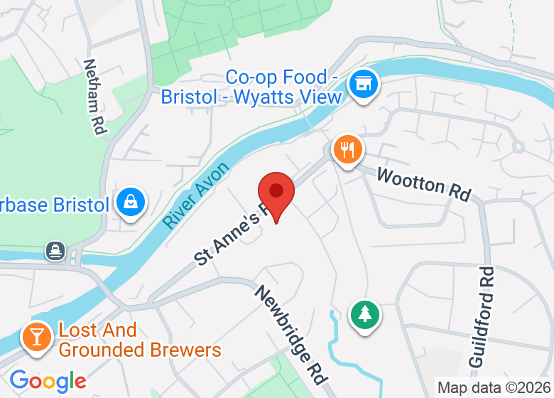 Map showing location of St Anne's House – Community And Creative Hub