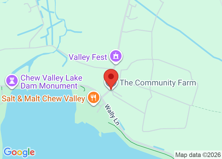 Map showing location of The Community Farm