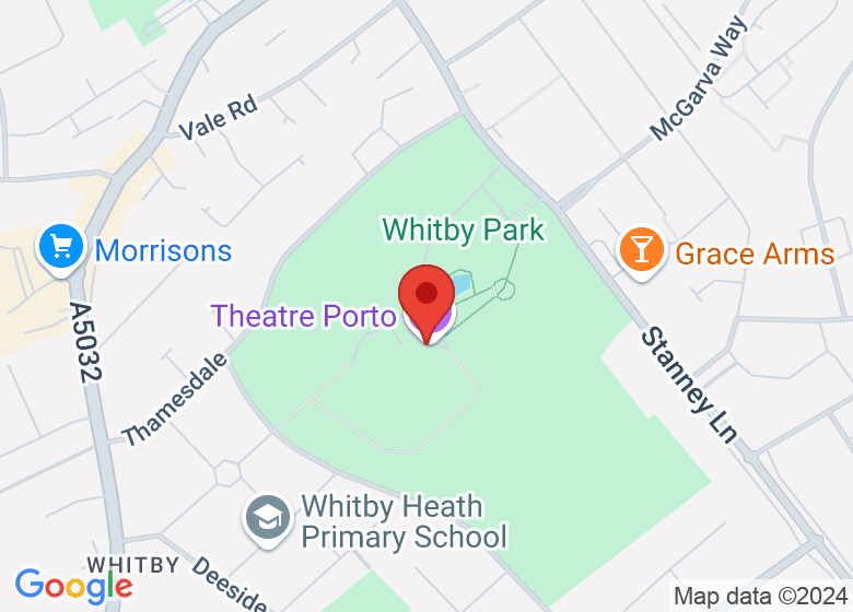 Map showing location of Theatre Porto