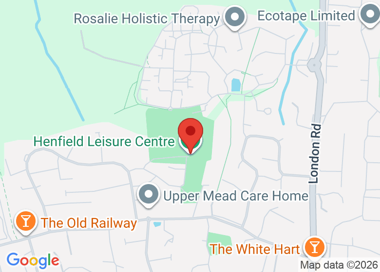 Map showing location of Henfield Leisure Centre
